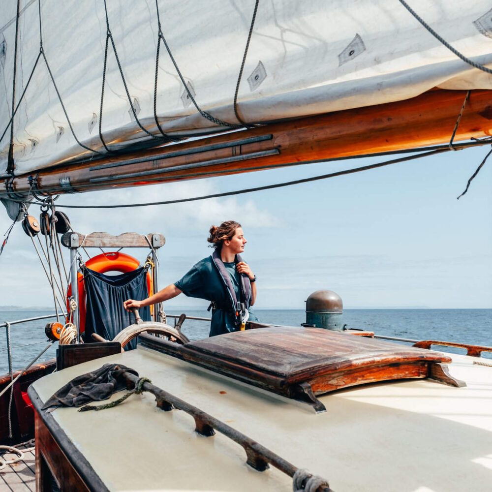 Sailing lifestyle portrait