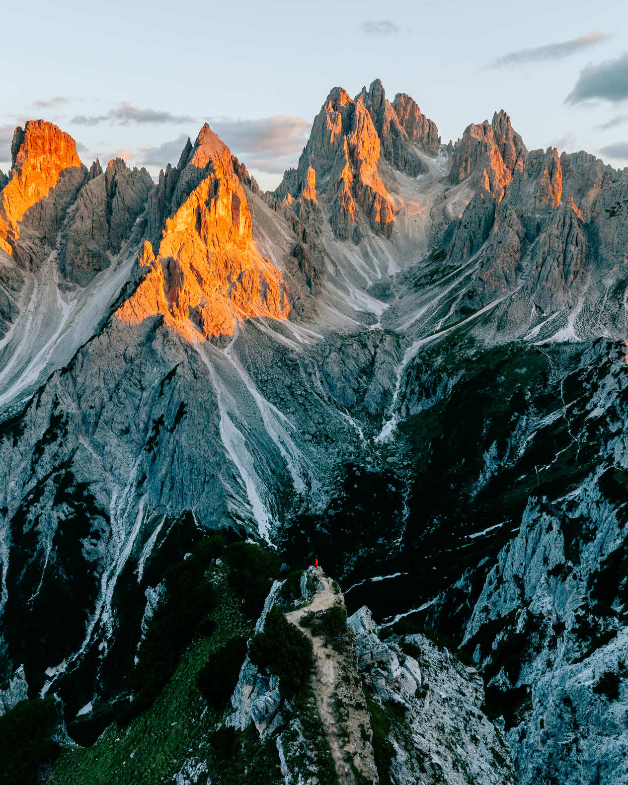Cadini di Misurina at sunset