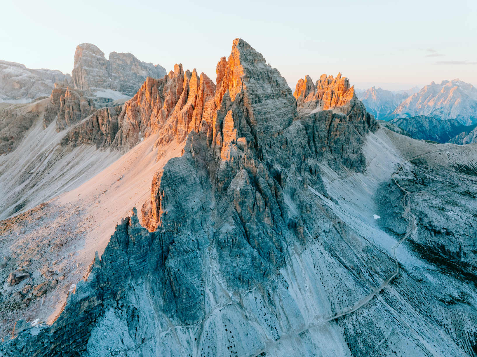 The Italian Dolomites at sunrise